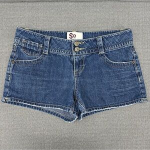 SO Women’s Blue 100% Cotton Jean Shorts‎ Classic Denim Style Size 9